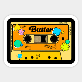 Cassette Tape, BTS, Butter Sticker